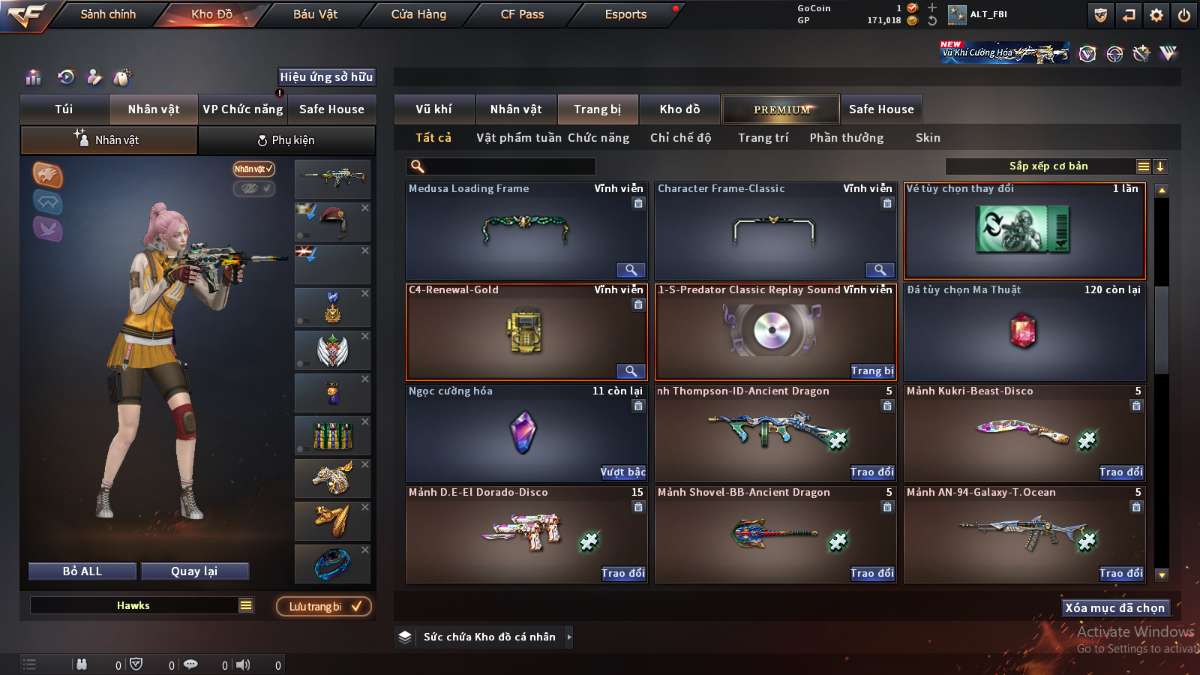 shop acc cf uy tin gia re